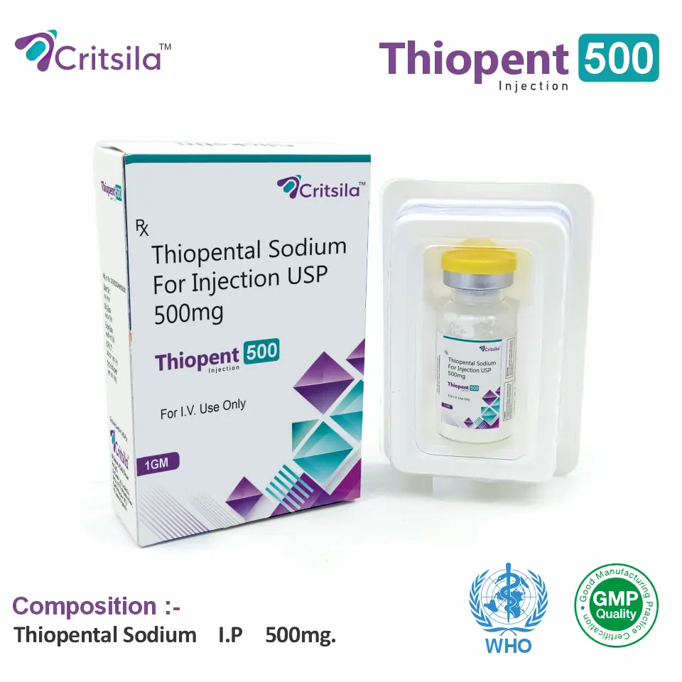 Thiopental Sodium 500mg Injection PCD Pharma Franchise